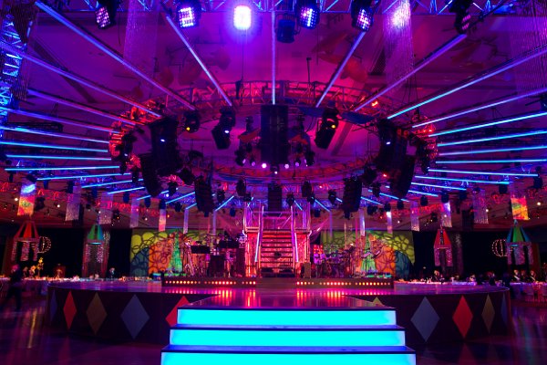 Center stage detail from Aria NYE 2014